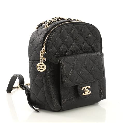 cc day backpack chanel|Chanel black and white handbags.